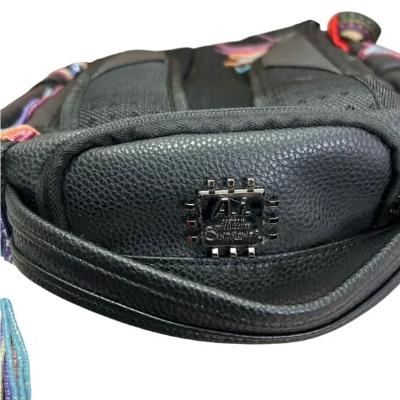 Sprayground African Intelligence AI Sandflower Backpack Stars Beads Black - Picture 6 of 11